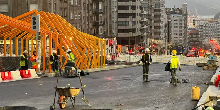 La Gran Vía de Vigo recuperará dos carriles en cada sentido a partir de este viernes