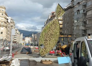 La Gran Vía de Vigo, con su ‘Pezseto’ ya listo, volverá a disponer de cuatro carriles la próxima semana