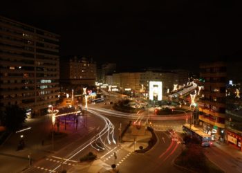 Plaza de América en Navidad