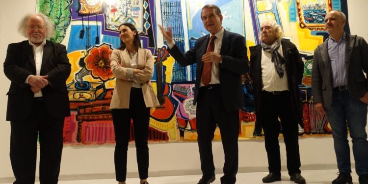 Barreiro y Pulido homenajean a Laxeiro en Vigo con un “poema” de “dibujos y pinturas”