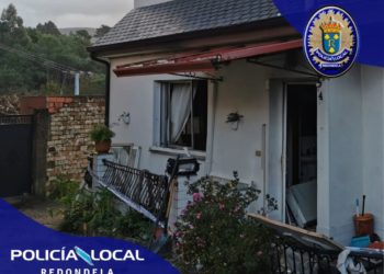 Dos mujeres evacuadas tras producirse una deflagración de butano en una casa de Redondela