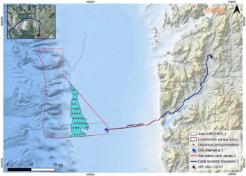 Ferrovial planea un parque eólico marino con 34 aerogeneradores a 50 kilómetros de la costa de Vigo