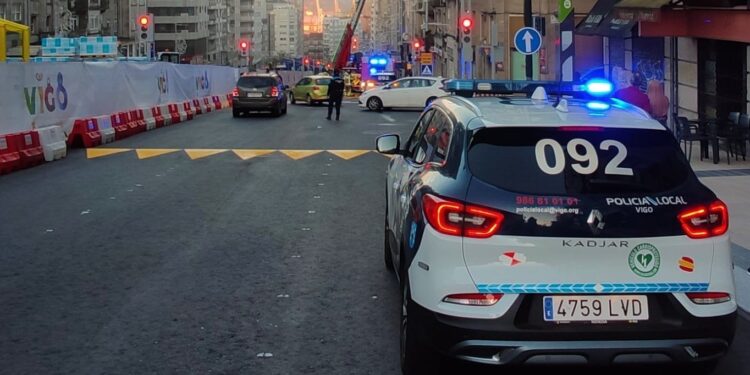 Detenido en Vigo tras poner en riesgo la seguridad vial en la Gran Vía