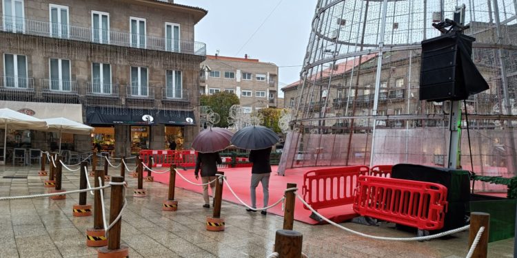 Detenido un hombre en Vigo por agredir a su expareja en plena Porta do Sol