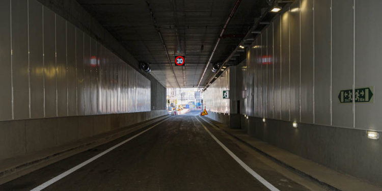 Así ha quedado el nuevo túnel de Lepanto, que abre el lunes y se cerrará durante un mes en invierno