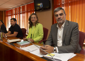 Miembros del PP de Vigo, en un pleno municipal. / Foto: Sonia Daponte