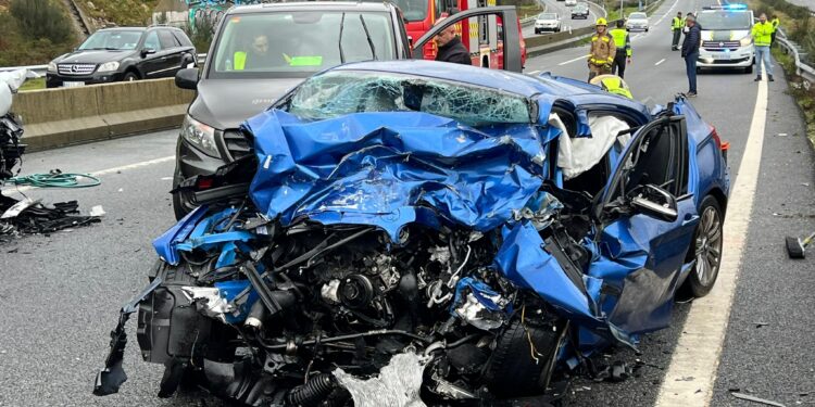 Un equipo de reconstrucción de accidentes analizará las causas del siniestro mortal en Salvaterra de Miño