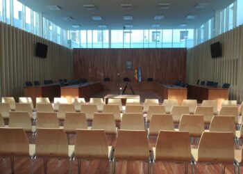 La macrosala de juicios de Ciudad de la Justicia de Vigo acogerá su primera vista este martes