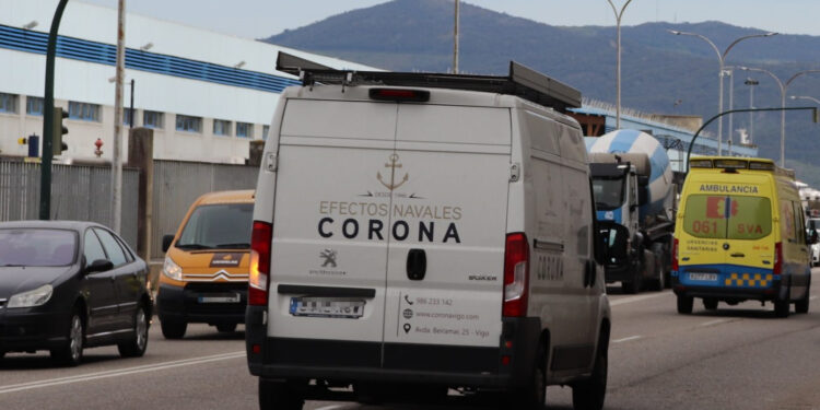 Una persona, trasladada a un centro hospitalario tras verse involucrada en un accidente múltiple en Vigo