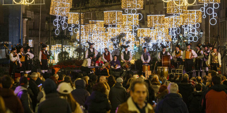 Así fue el apagado de luces de “una Navidad de récord”