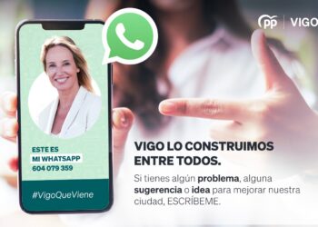 Tapias activa una línea de WhatsApp para estar en “contacto directo y permanente” con los vigueses