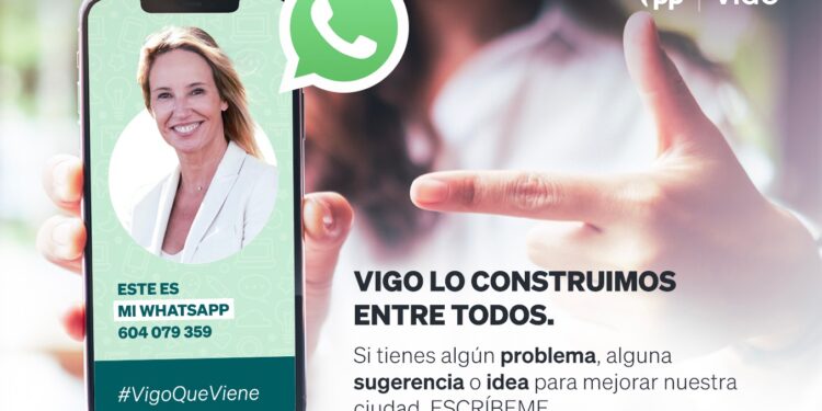 Tapias activa una línea de WhatsApp para estar en “contacto directo y permanente” con los vigueses