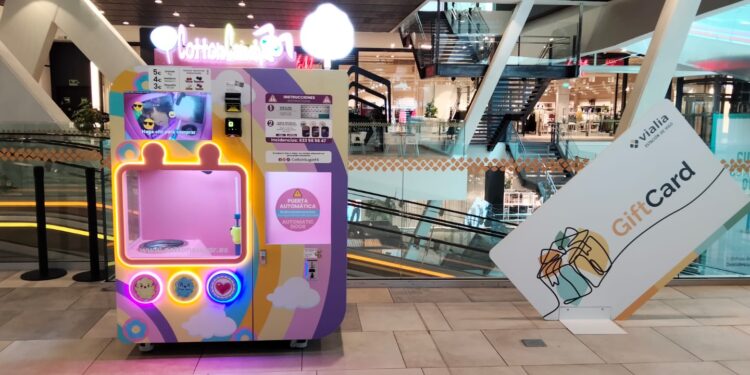 Tecnología y dulzura se unen en Vigo con los robots expendedores de algodón de azúcar más innovadores