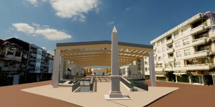 Ponteareas proxecta a cobertura da Praza da Música no Auditorio cunha grande estrutura lixeira e sombreada