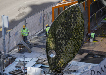 El estreno de las nuevas rampas de la Gran Vía de Vigo, para marzo: las obras sufren otro retraso