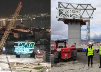 El ascensor Halo coloca la primera pieza de su anillo: dos más se instalarán la próxima semana