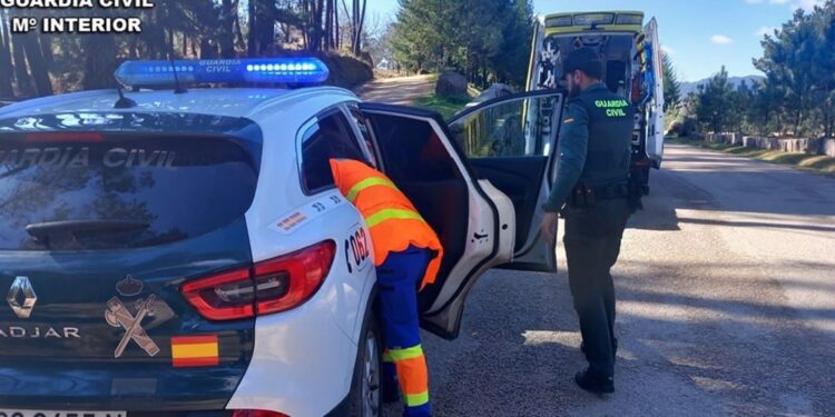 Rescatan a un ciclista herido tras sufrir una caída en el Monte Galleiro de Mos