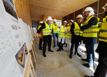 La ampliación del centro de salud de O Porriño, que llega al 30% de ejecución, acabará este año