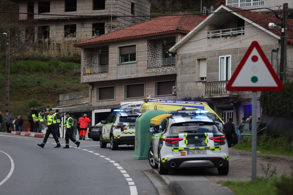 Atropelladas cuatro personas que estaban sentadas en una terraza en Vilaboa