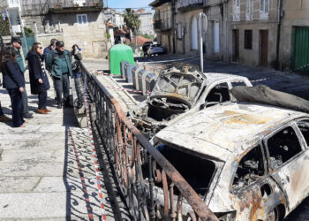 Detenida la presunta autora de la quema de vehículos de madrugada en Tui