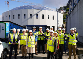 A nova potabilizadora coloca a cúpula do edificio de ultrafiltración, que será o ‘corazón’ da ETAP