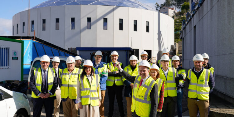 A nova potabilizadora coloca a cúpula do edificio de ultrafiltración, que será o ‘corazón’ da ETAP