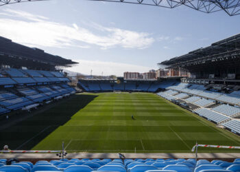 Así se ve el terreno de juego en Balaídos desde la nueva grada de Marcador