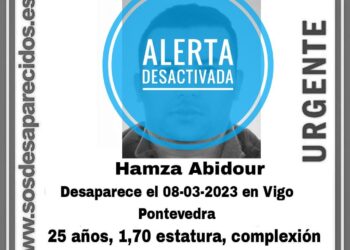 Desactivada la alerta por desaparición en Vigo de un joven de 25 años, al que se le buscaba desde hace más de una semana