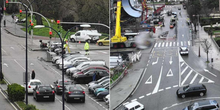 El tráfico recupera parte de la normalidad en el entorno del estadio de Balaídos