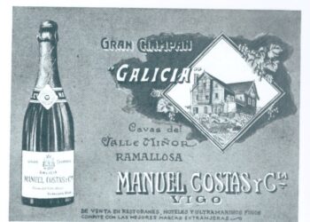 Aquel elegante champán do Val Miñor Hace un siglo, el Gran Champán Galicia se anunciaba en los medios como un producto gourmet desde A Ramallosa