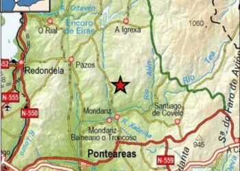 Mondariz registra un temblor de magnitud 3 que se sintió en más de una veintena de ayuntamientos
