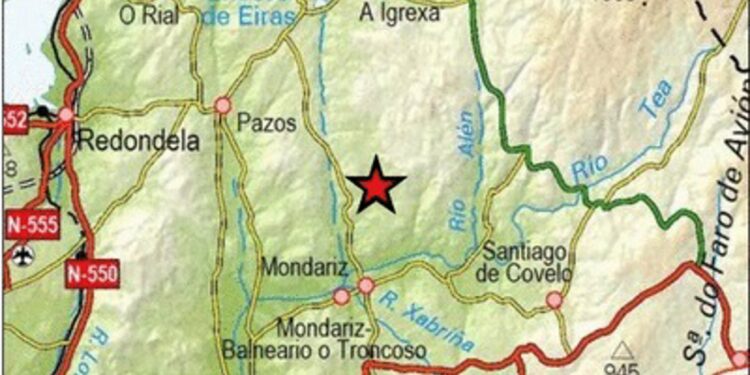 Mondariz registra un temblor de magnitud 3 que se sintió en más de una veintena de ayuntamientos