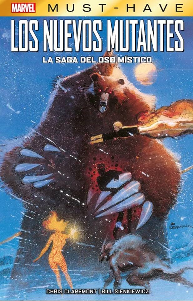 9) Los Nuevos Mutantes: La saga del Oso Místico, de Chris Claremont y Bill Sienkiewicz.