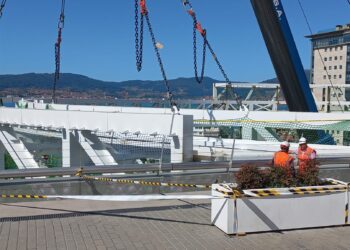 El Halo corona su gigantesco anillo (primera fase): así se fijó la última pieza y se conectó a Vialia