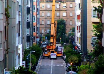 Cierre tráfico calle pi margall vigo