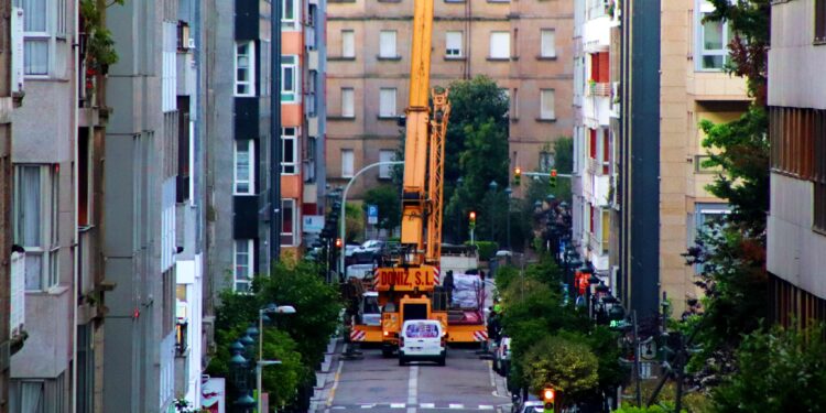 Cierre tráfico calle pi margall vigo