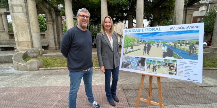 Tapias presenta ‘Bouzas Litoral’, un espacio abierto con una gran plaza peatonal y un aparcamiento