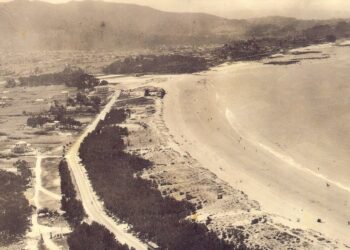 Playa de Samil. Años 50