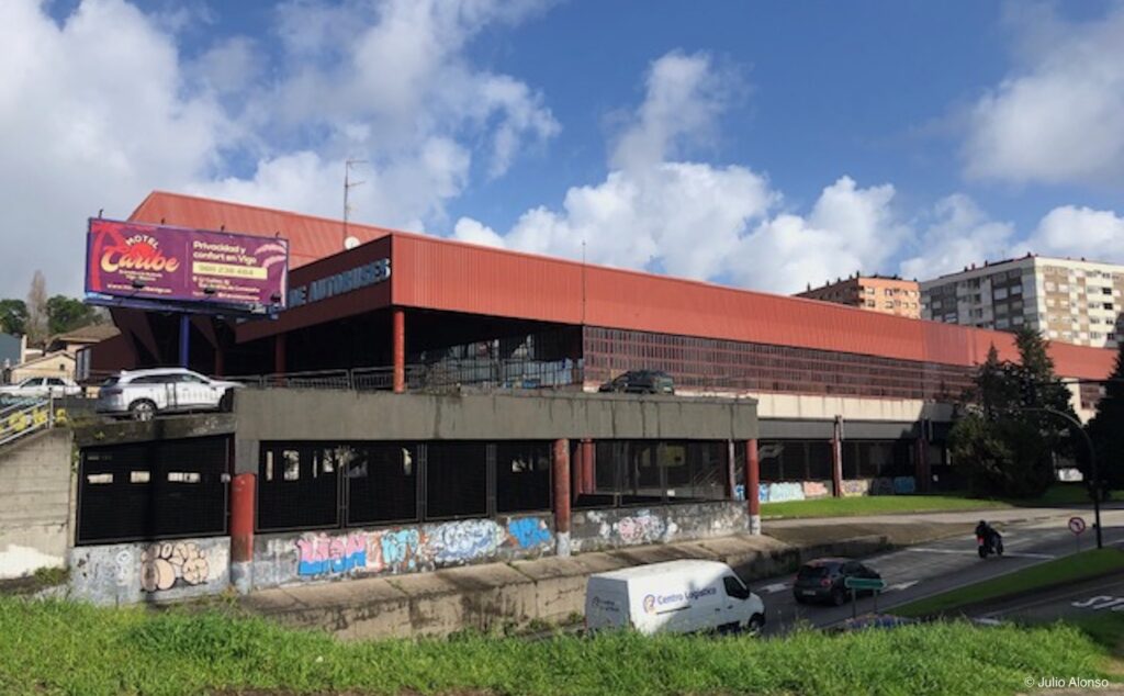 aspecto actual de la antigua Estación de Autobuses de Vigo, que estuvo en funcionamiento más de treinta años