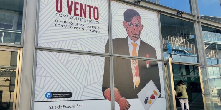 Con motivo del cincuenta aniversario del fallecimiento de Pablo Ruiz Picasso, el artista cubano-vigués Nelson Villalobos acaba de inaugurar una singular exposición en A Coruña