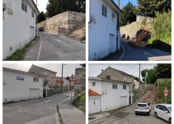 O Concello reabriu ao tráfico o Camiño Freixeiro, unha vez finalizada a rehabilitación do muro, unha obra que se elevou a case 90.000 euros