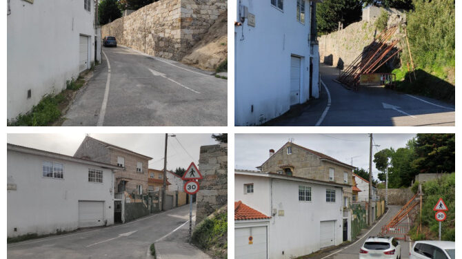 O Concello reabriu ao tráfico o Camiño Freixeiro, unha vez finalizada a rehabilitación do muro, unha obra que se elevou a case 90.000 euros