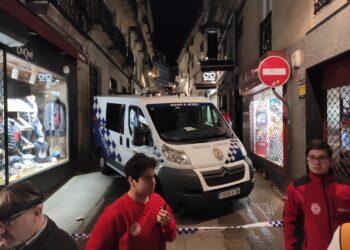 incendio en el casco vello durante la Reconquista