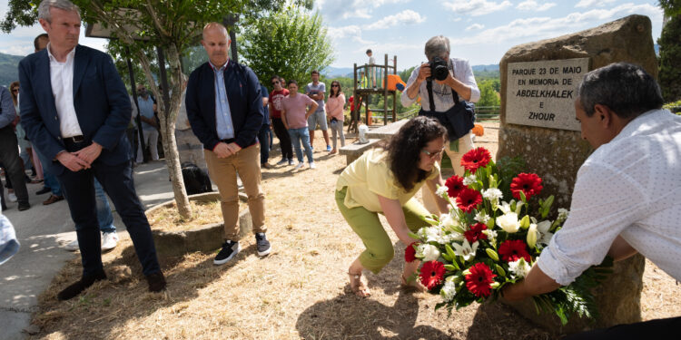 Homenaje al matrimonio fallecido en Tui 5 años después de la explosión en un almacén pirotécnico