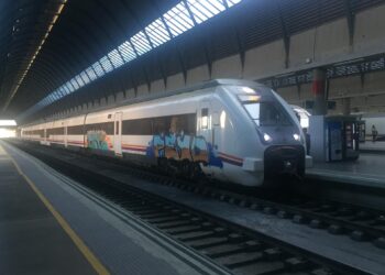 Detenidos 11 grafiteros, dos en Vigo, por 94 delitos, entre ellos pintadas en trenes de Renfe y un robo