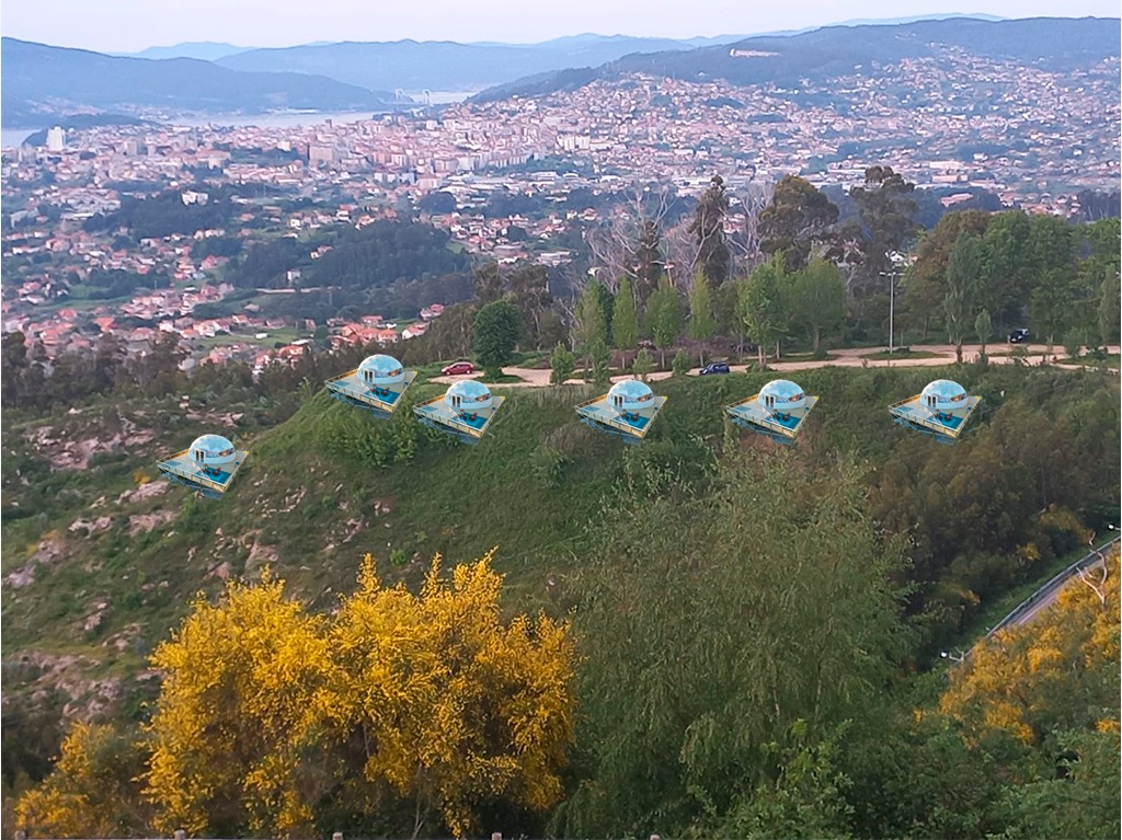 El lujoso ‘glamping’ de los Alpes llegará a Vigo por Navidad