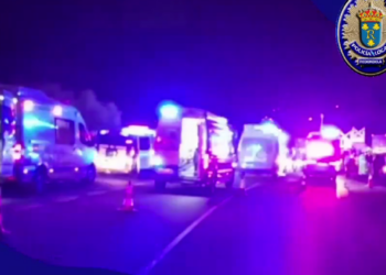 Seis personas evacuadas tras una colisión múltiple en Redondela