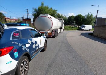 Inmovilizado en Vigo un camión portugués de mercancías peligrosas al dar positivo en drogas el conductor
