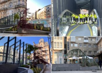 La rampa de Carral entra en funcionamiento y la nueva Porta do Sol recibe su primer árbol