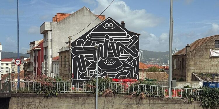 Vigo suma su primer mural de arte urbano del año y ya tiene en marcha otros cuatro